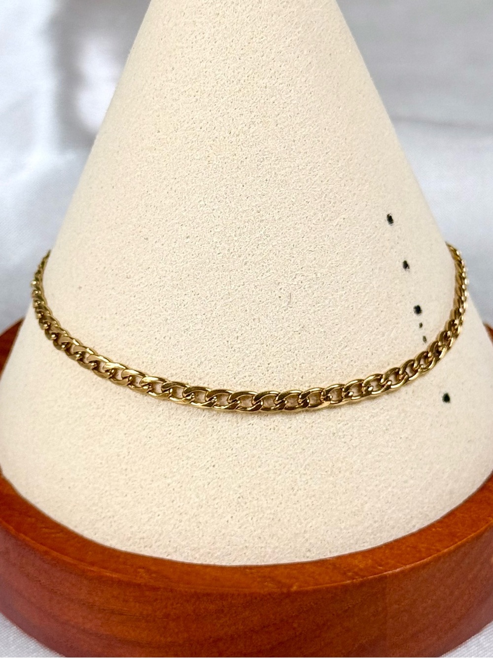 #189 18K Gold Plated Solid Stainless Steel Thick Chain Bracelet